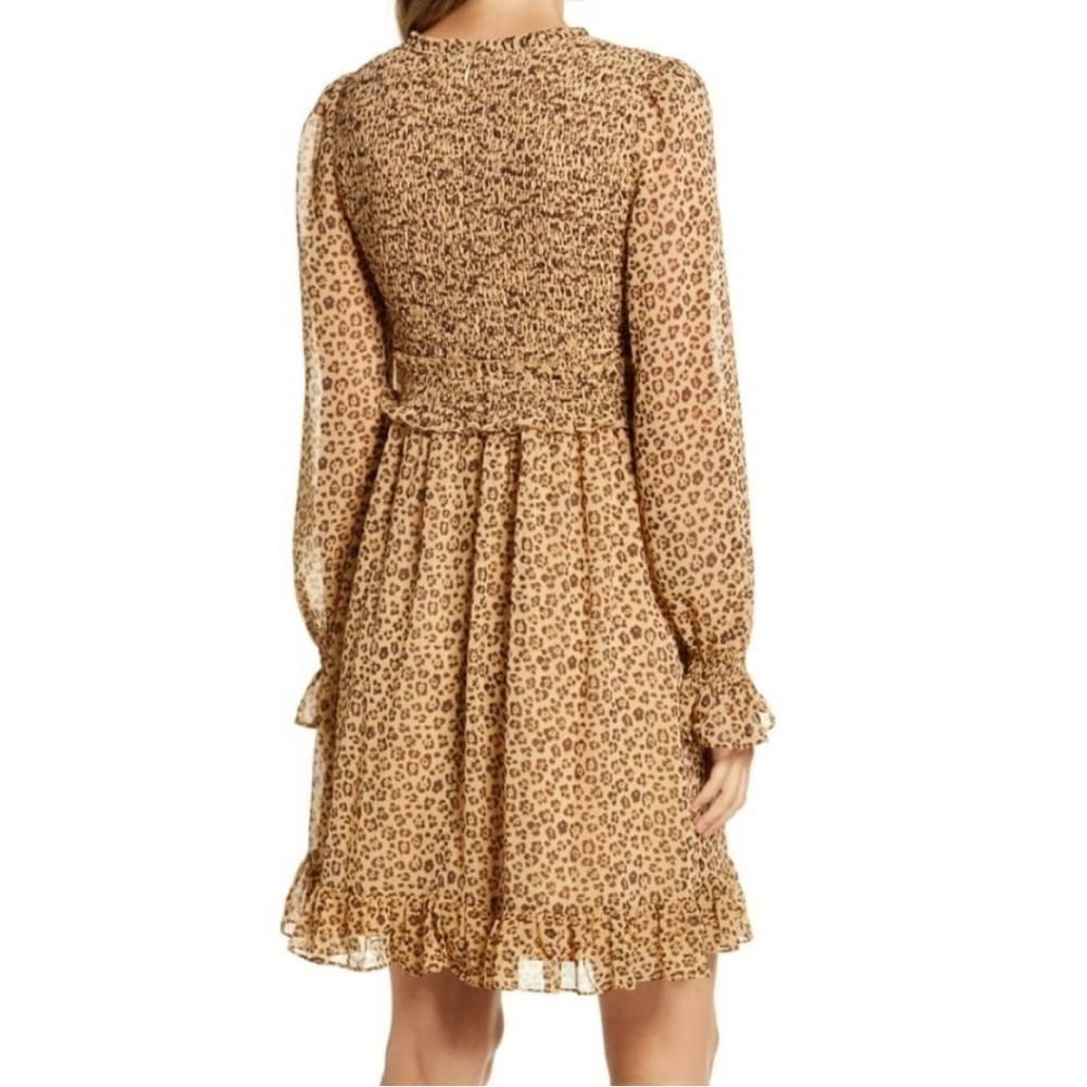 Rachel Parcell Leopard Print Smocked Dress - Picture 3 of 16